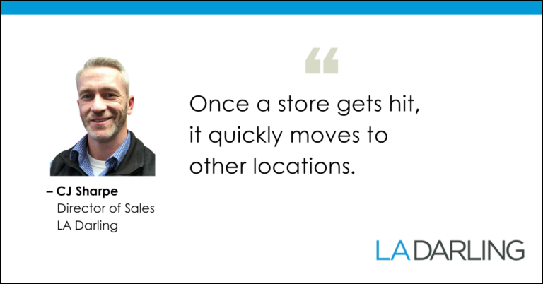Once a store gets hit, it quickly moves to other locations.